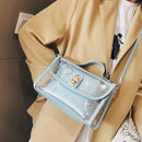 New Ladies Fashion Messenger Bag Transparent Bag Female Trend Jelly Bag Lad