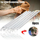 6x Clay Sculpting Wax Carving Pottery Tools Polymer Ceramic Modeling ToolSet OZ