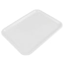 10 inch long rectangle shape serving tray made of plastic white