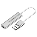 USB Sound Card External Converter USB Audio Adapter with 3.5mm Aux Stereo for