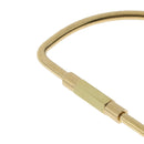 Durable Brass Screw Lock Keychain Ring Clip Tool Hook Clasp D shape