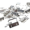 60 Piece Key Ring Hardware Keychain Bracelet Hardware with Lanyard Key Ring