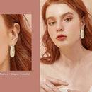 Double Fair Delicate Feather & Leaf Shaped Earrings For Women A7S7