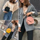 Fashion Women PU Chain Shoulder Bags Geometric Hexagon Polygon Casual Cross