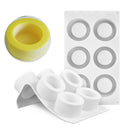 White Silicone Mold Tray for DIY Chocolate, Cake, Jelly, Pudding, Cupcake