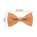 Novelty Corkwood Bow Ties For Men Wedding Marriage Handmade Cork Wood Bow t S7V1
