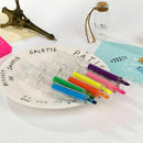 New Liquid Syringe Highlighter Watercolor Pen Novelty Stati Injection Pens K2W8