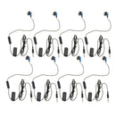 8pcs Portable 3.5mm Jack Single Earphone 4ft Earbud Earplug for Sony PS4