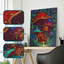 Plant 5D Special Mushroom Shaped Diamond Painting DIY Partial Drill Cross