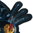 leopard head sequin embroidered fashion applique sew on patch diy clothe MuF TE