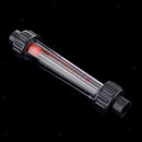 Water Liquid Flow Measuring Tube Rotameter Flowmeter 10-100L/H Grey+ Clear