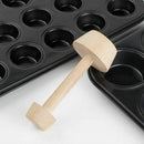 Wood Egg Tart Portable Double Side Pastry Pusher Mold Kitchen Baking Tools