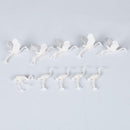 10 Pieces Crane Animal Molelo Crane With Red Crown For Home Decoration Dollhosue
