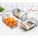 Stackable Kitchen Baskets Organiser with Handles for Vegetables and Fruits