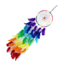 Rainbow Boho Feather Dream Catcher Magic Wall Hanging Decor Home Ornament