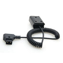 D-Tap To Np-Fw50 Dc Coupler Power Dummy Battery Adapter Coiled Cable For So