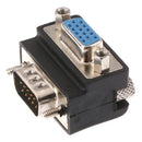 90 Degree Right Angled VGA Male To Female Extension Extender Video Adapter OZ