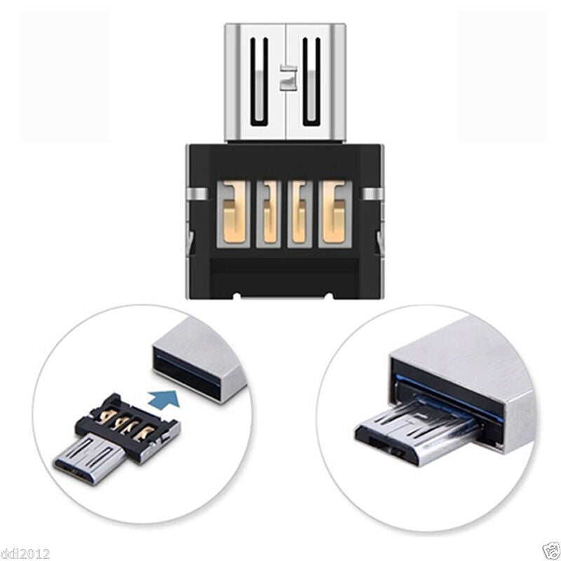 Mini USB 2.0 Stick Card Micro Power USB OTG Converter Adapter Cellphone TO US