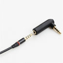 Right Angle 90Degree3.5mm 3Pole Audio Stereo Male to Female Extension Adapter TO