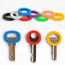 New 8PCS Elastic Hollow Silicone Key Cap Covers Topper Keyring Bly Braille