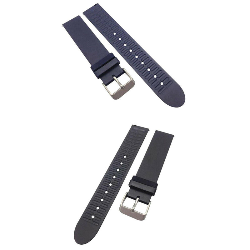 2 Pieces Wrist Bands Strap for Withings Activite Pop/Steel Watch Navy&Black