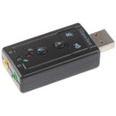 2pcs7.1 External USB Sound Card USB Headphone Audio Adapter Micphone Sound C Gw