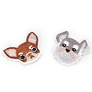 6Pcs Dog Embroidered Patch Iron On Sewing Applique Badge Clothes Stickers Cra JR