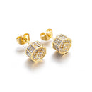 Elegant Women Lady Circle Crystal Rhinestone Ear Stud Earrings Beautiful Jewelry