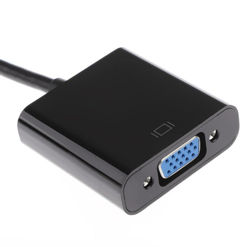 1080P Mini HDMI Male to VGA Female Video Converter Adapter Cable for PC TV