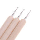 3pcs Ball Styluses Tool Set For Embossing Pattern Clay Sculptin.ES