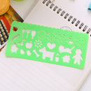 Kids Plastic Picture Drawing Template Stencils Ruler Painting DIY-Easter