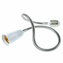 E27 to E27 Light Lamp Bulb Flexible Extension Adaptor Converter (White,60cm