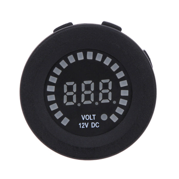 LED 12V Car Boat Motorcycle Digital Voltmeter Voltage Meter Battery Gauge A#S