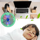 Portable Mini USB LED Clock Fan Cooler with Real Time Display Function Fan Delux