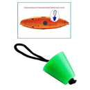 Rubber Kayak scupper  Boat Scupper Plugs Drain Holes Stopper with Rope Green