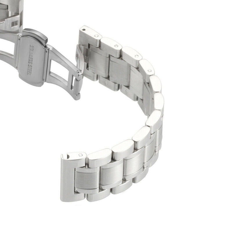 Stainless Steel Wristband with Butterfly Closure for HUAWEI Watch Sliver