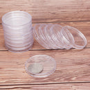 20pcs/lot 46mm Transparent Plastic Coin Holder Coin Collecting Storage Box C BX
