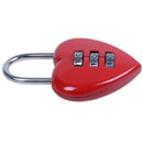 Heart Shaped Luggage Resettable Combination Padlock D6X1