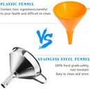 Stainless Steel 5 Piece Kitchen Strainer Funnel Set, Stainless Steel Funnel G3O3