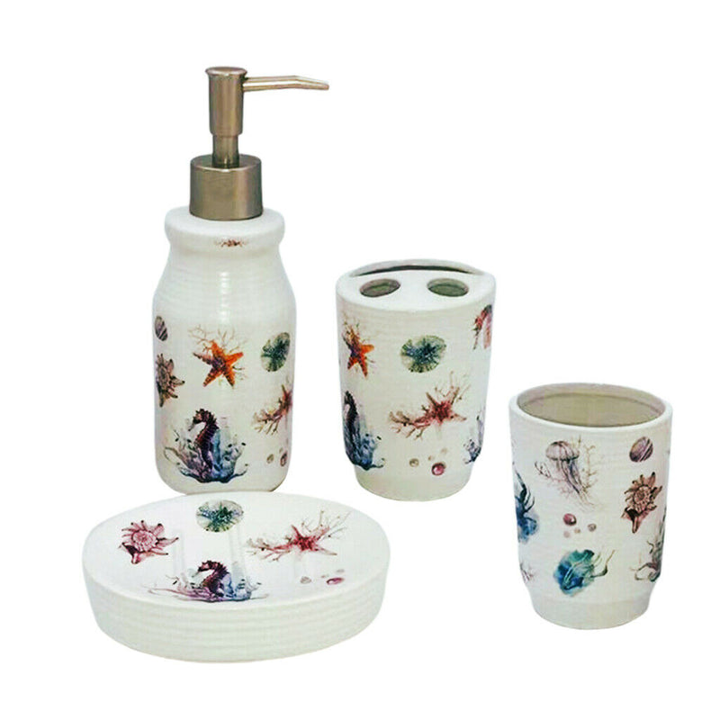 Bathroom Accessories Set, Bathroom Decor Sets - Soap Dispenser, Bar Soap Dish,
