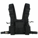 Radios Pocket Radio Chest Harness Chest Front Pack Pouch Holster Vest Rig C Y2J2