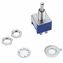 AC 6A 125V 2 Position 6Pins DPDT ON-OFF Mini Toggle Switch 4 Pcs F9P1