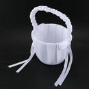 Satin Bow Wedding decoration Flower girl Small flower basket