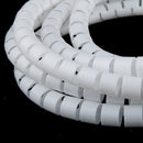 1Pcs White 2m PE Cable Tidy Wire Storage Cable Organizer Spiral Zip Wrap