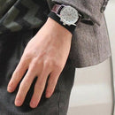 Nary Watch Leather Men Watch Mens Sport Watch Japanese Quartz Movement 30M