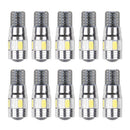10 X Error Free White 5630 Projector Lens T10 6SMD LED Bulbs W5W 194 168 ^