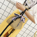 Chic Women Straw Handwoven Convertible Tote Crossbody Shoulder Bag