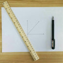 16 Packs Wood Ruler 12 Inch 30 CM Student Rulers Wooden School Rulers Offic