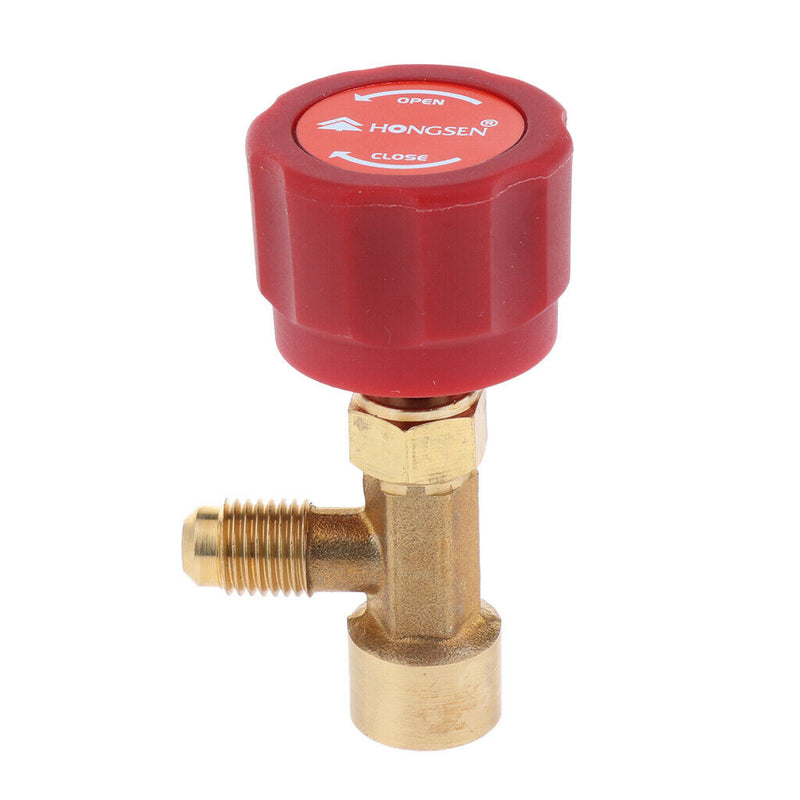 R134a Refrigerant Can Bottle Tap 1/4inch Valve Opener Connector Tool T handle