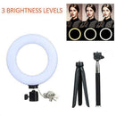 Dimmable Photography Camera Selfie LED Ring Light For Video Makeup Live V5O7